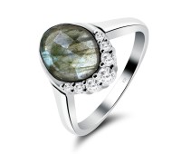 Labradorite Silver Rings NSR-2345